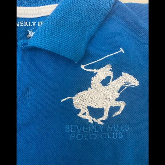 Beverly Hills Polo Club Blue 2T Short Sleeve Shirt - Picture 3 of 7